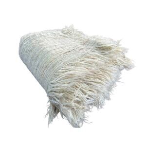 Vtg Wool Woven Ribbon “Irish Tapestries” Blanket Helena Ruuth 48x62 Ireland